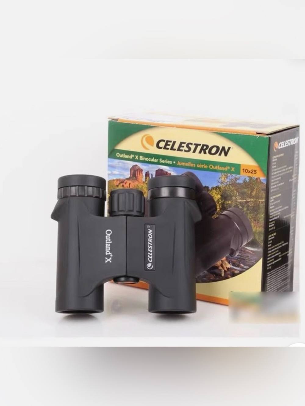 Outland X 10x25 Compact Binoculars — Black